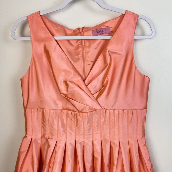 Eliza J Pink Iridescent Barbiecore Hoco Prom Party Dress Size 8 Party Cocktail - Picture 3 of 4